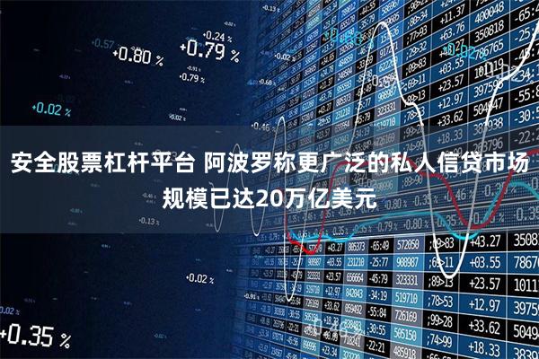 安全股票杠杆平台 阿波罗称更广泛的私人信贷市场规模已达20万亿美元